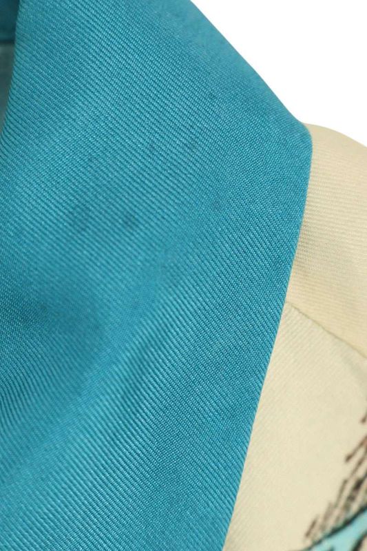Gucci 654886 Zagwy Allover Pattern Silk Short Sleeve Shirt Men's 48