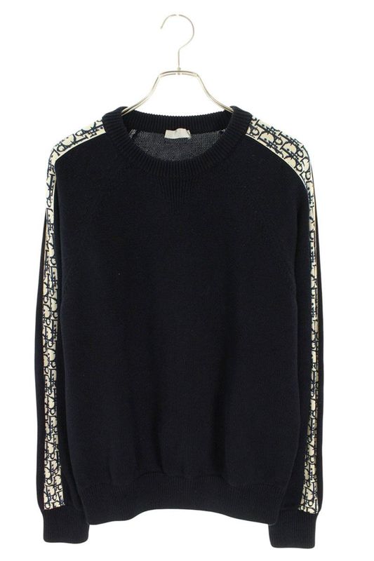 Dior 113m638at187 Au Bree Cross-over Crew Neck Knit Men's M