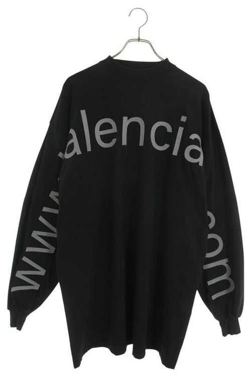 Balenciaga 739027 T0v01 Oversize Big Logo Long Sleeve Cut And Sew Men's L