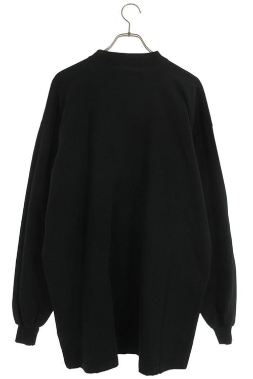 Balenciaga 739027 T0v01 Oversize Big Logo Long Sleeve Cut And Sew Men's L