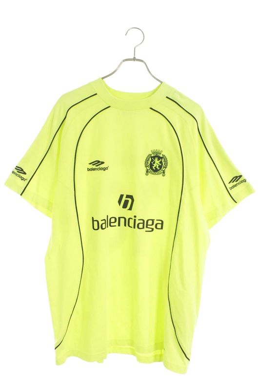 Balenciaga Soccer Technical Jersey T-Shirt Yellow Black