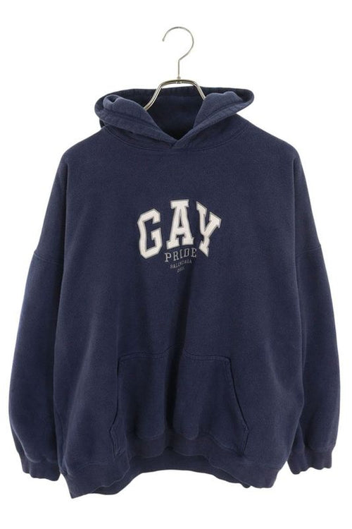 Balenciaga 651799 Tlv54 Gaypride Embroidery Pullover-hoodie Men's XS