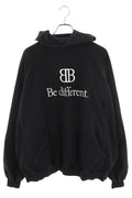 Balenciaga 720406 Tnvv1 BB Be Different Print Layered Hoodie Men's 2