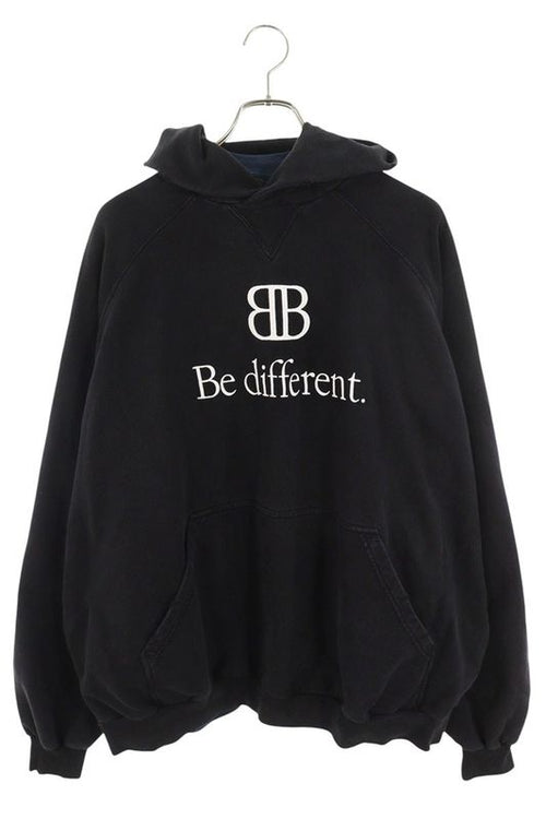 Balenciaga 720406 Tnvv1 BB Be Different Print Layered Hoodie Men's 2