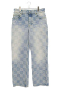 Louis Vuitton Rm242mq GRT Hrd48w Damier Skate Denim Pants Men's 33 Inches