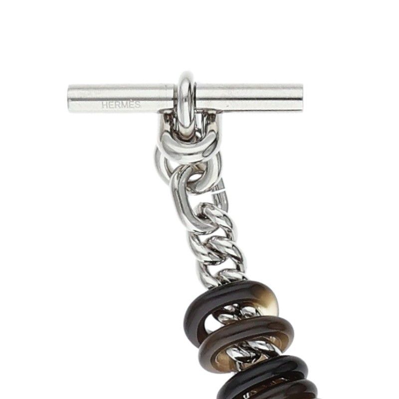 Hermes Theoreme Metal Buffalo Horn Bracelet Men's T4
