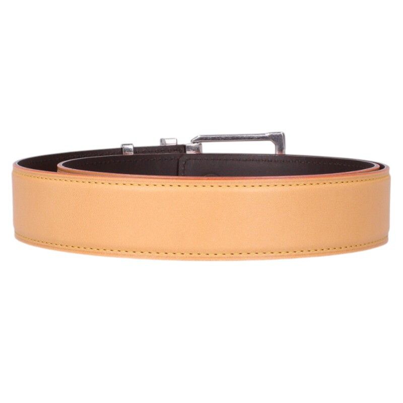 Louis Vuitton Corner Pin Trunk 35mm (1.38in) Leather Reversible Belt Men's 90