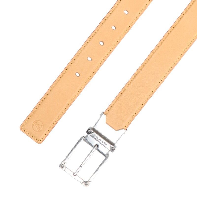 Louis Vuitton Corner Pin Trunk 35mm (1.38in) Leather Reversible Belt Men's 90