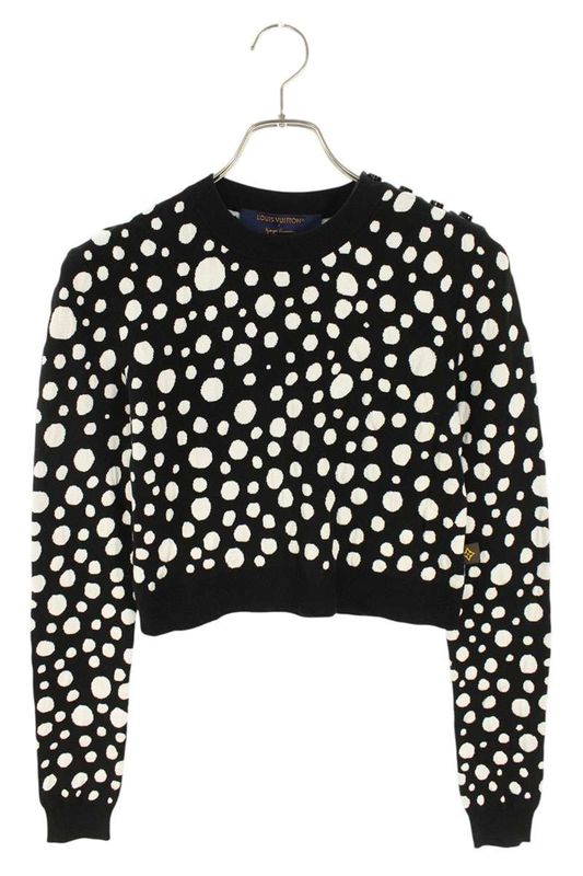 Louis Vuitton × Yayoi Kusama 23SS Rw231 YB6 Fokl23 Dot Cropped Cotton Knit
