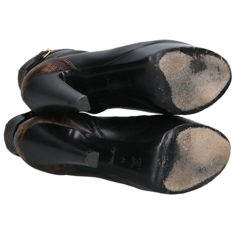Louis Vuitton Afterglow Heel Black 37 Brown