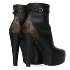 Louis Vuitton Afterglow Heel Black 37 Brown