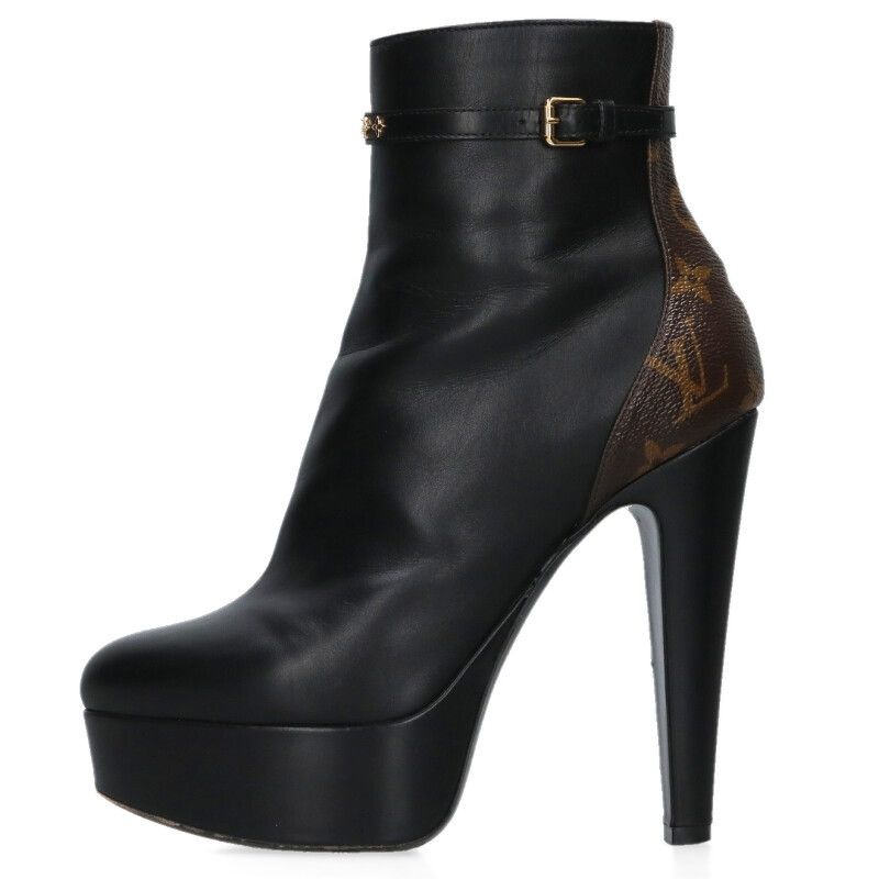 Louis Vuitton Afterglow Heel Black 37 Brown
