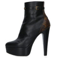 Louis Vuitton Afterglow Heel Black 37 Brown
