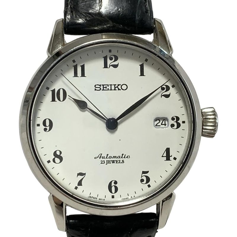 Seiko Watch Presage Date 6r15-02z0 Men's Back Skelton White