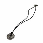 Versace Necklace Accessories- Pendant Logo Round Silver Color • GY18 MQ