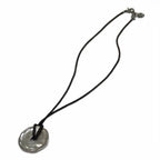 Versace Necklace Accessories- Pendant Logo Round Silver Color • GY18 MQ