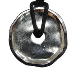 Versace Necklace Accessories- Pendant Logo Round Silver Color • GY18 MQ