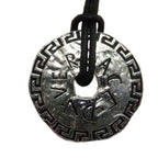 Versace Necklace Accessories- Pendant Logo Round Silver Color • GY18 MQ