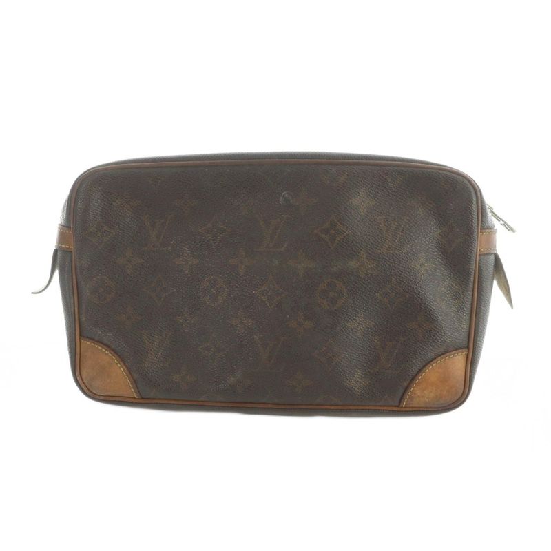 Louis Vuitton M51845 Compiegne 28 Second Bag Clutch Bag Monogram PVC Leather