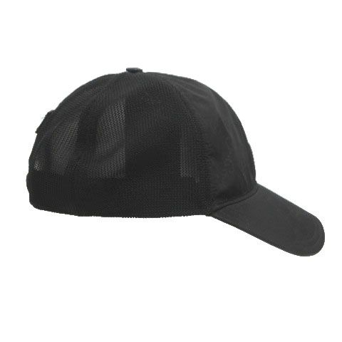 Gucci GG Pattern Nylon Mesh Cap Logo Cut Replacement Black Hat