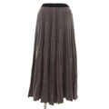 Celine Skirt Wool S Pleated Knit Long Length Gray ML • GY06