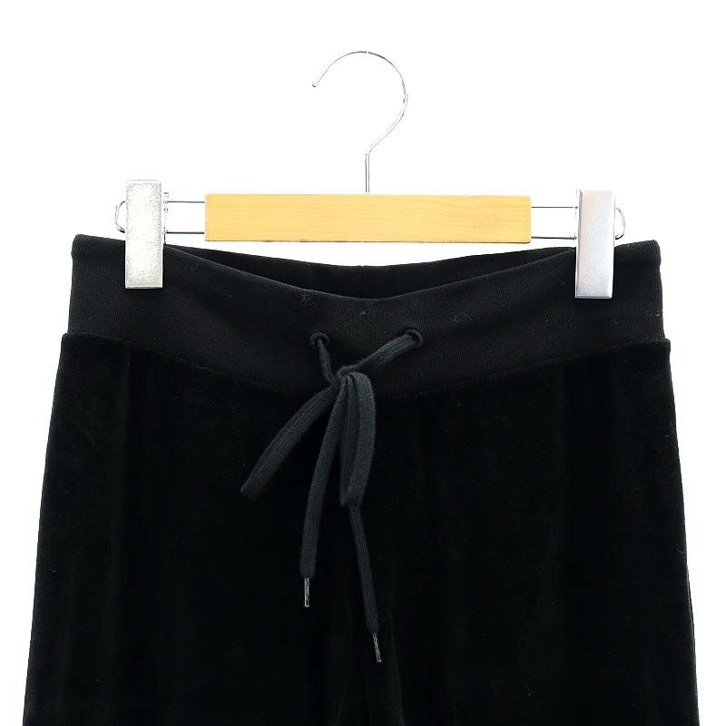 Balenciaga Low Waist Velvet Track Pants Black