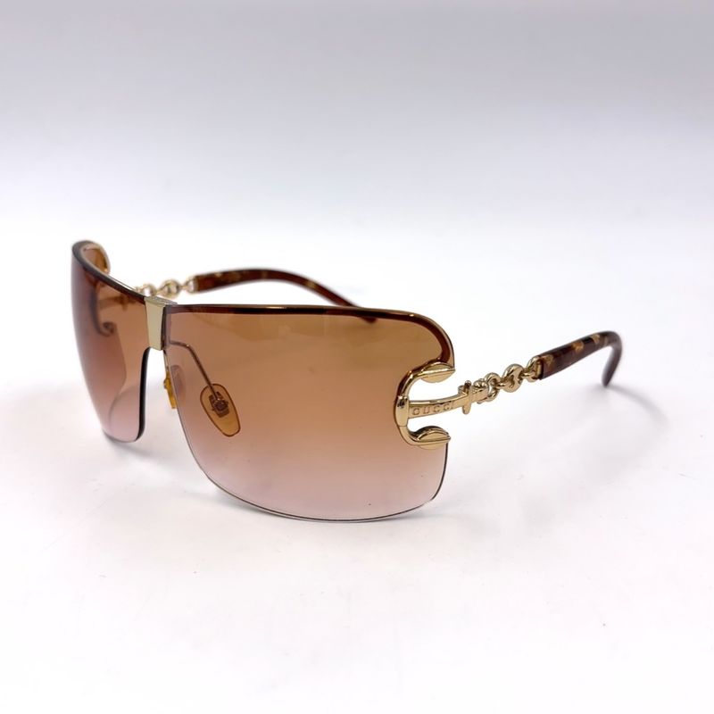 Gucci Shield Brown 75 Eyewear
