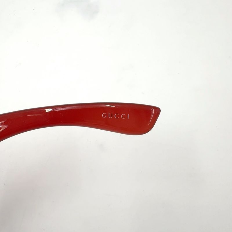 Gucci Cles Heart Plastic Brown Gold Eyewear