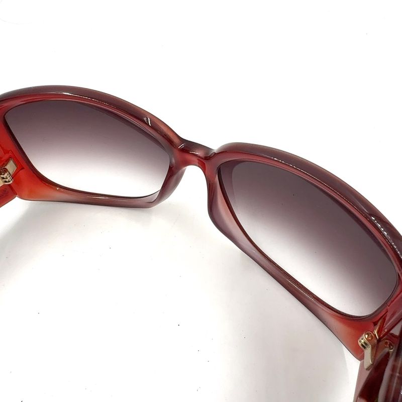 Gucci Cles Heart Plastic Brown Gold Eyewear