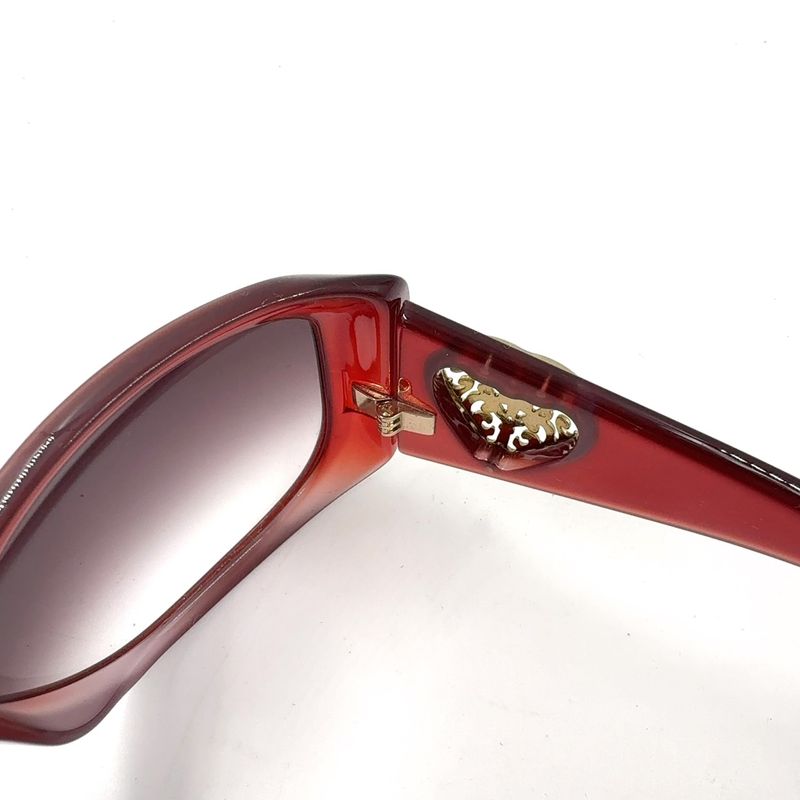 Gucci Cles Heart Plastic Brown Gold Eyewear