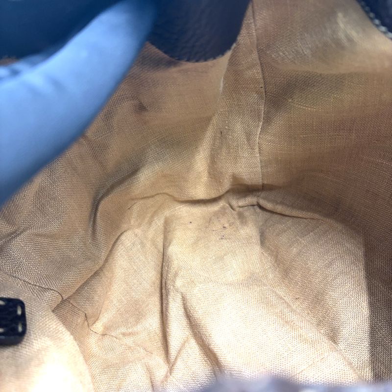 Fendi Selleria Line Leather Gold Handbag Silver- 8br489