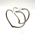 Tiffany & Co Elsa Peretti Open Heart Hoop Ag925 Silver Earrings