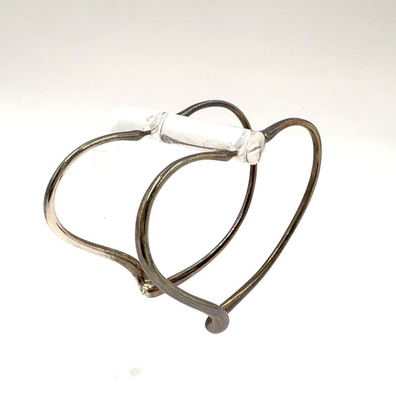 Tiffany & Co Elsa Peretti Open Heart Hoop Ag925 Silver Earrings