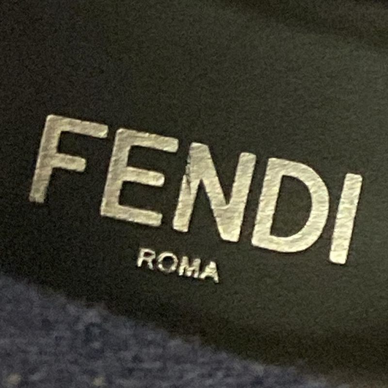 Fendi Sneakers 8 Navy Red Dark Brown Socks Zucca