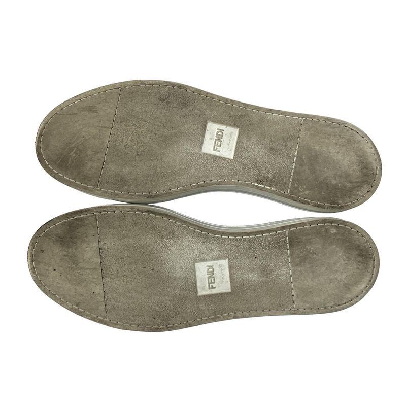 Fendi Sneakers 8 Navy Red Dark Brown Socks Zucca