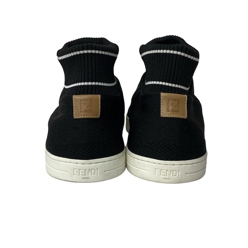 Fendi Sneakers 8 Black White Socks