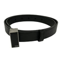Fendi Belt 38 Black Silver Leather