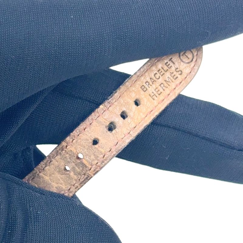 Hermes Kelly Watch Ke1.201 Chien Pan Leather Purple Gray Quartz Gold
