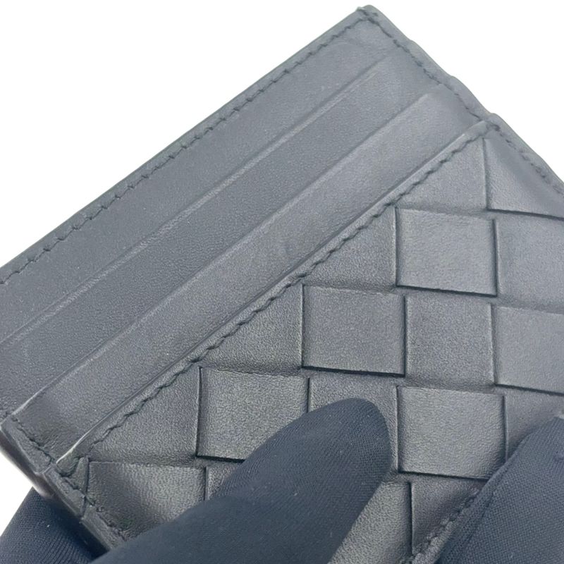 Bottega Veneta Cles Card Case Leather Black Card Case 743209vcpq38838