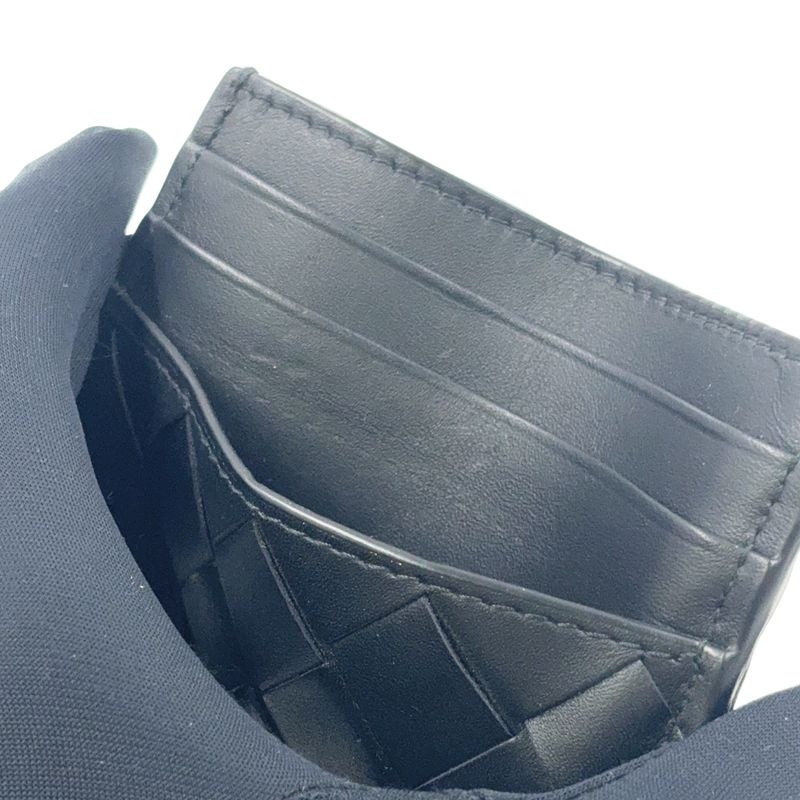 Bottega Veneta Cles Card Case Leather Black Card Case 743209vcpq38838