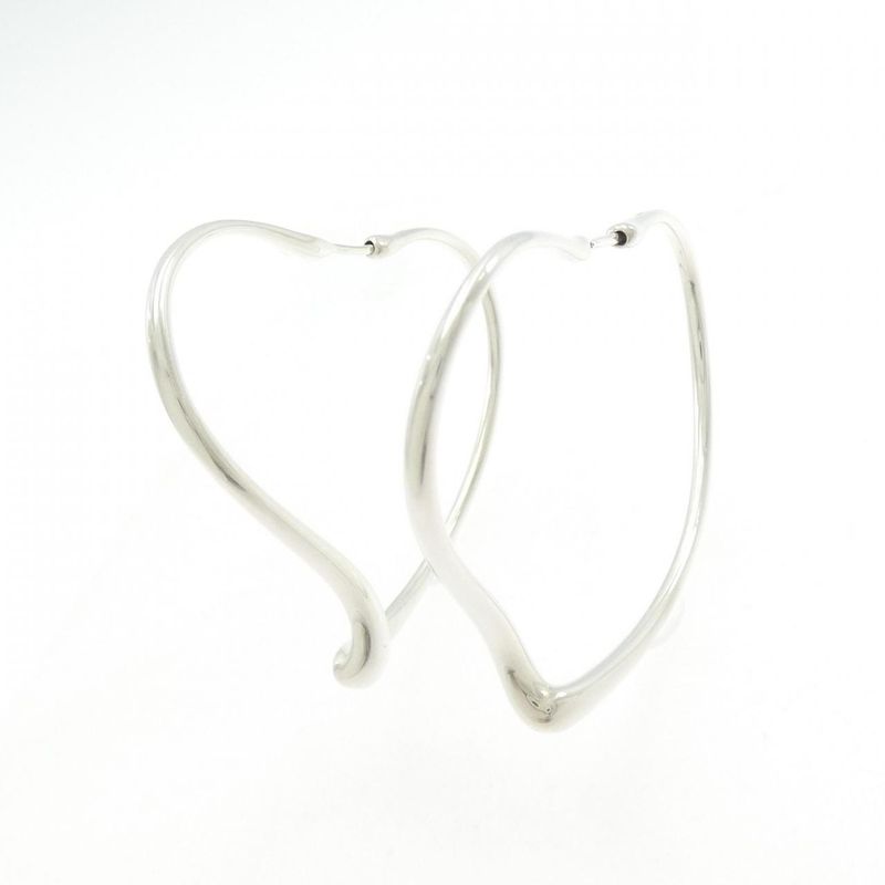 Tiffany & Co Open Heart Hoop Earrings