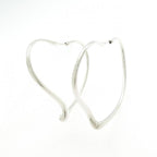 Tiffany & Co Open Heart Hoop Earrings