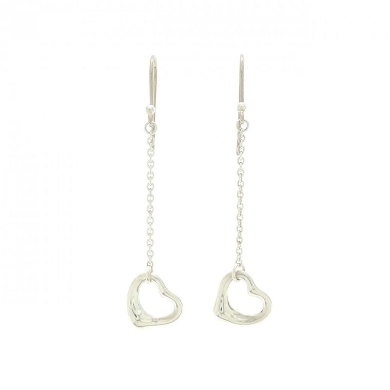Tiffany & Co Open Heart Drop Earrings