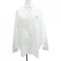 Prada Embroidered Oxford Cotton Shirt White