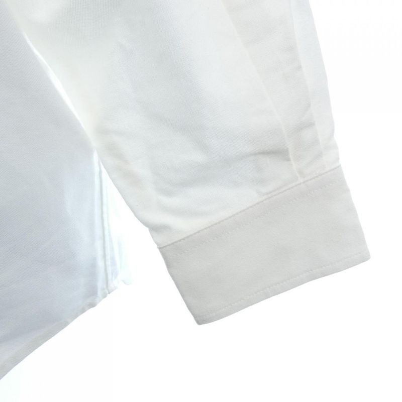 Prada Embroidered Oxford Cotton Shirt White