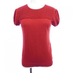 Chanel Vintage Knit Top Red