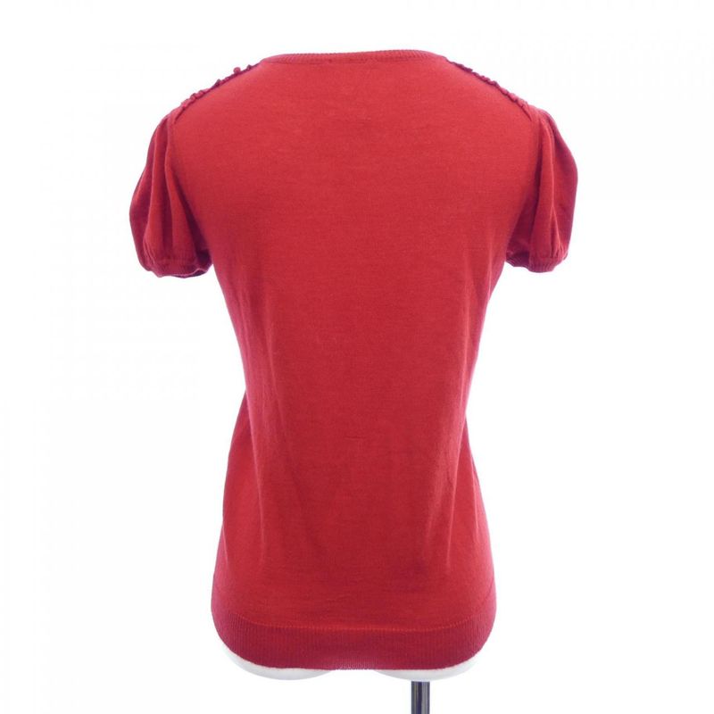 Chanel Vintage Knit Top Red