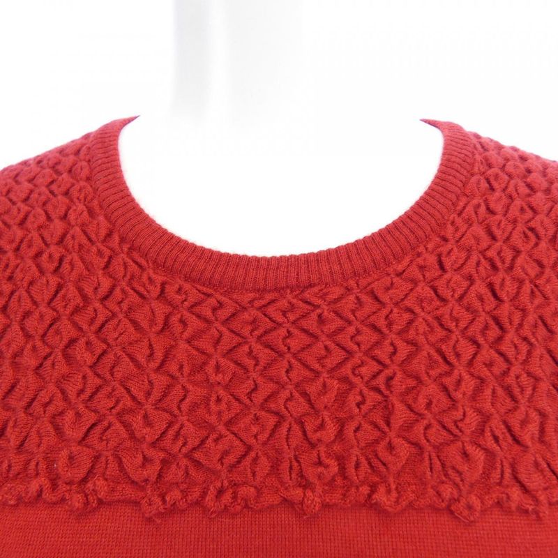 Chanel Vintage Knit Top Red