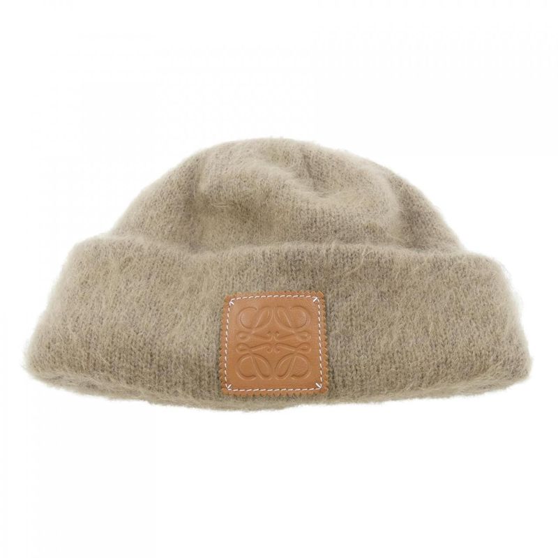 Loewe Knit Cap Brown Hat