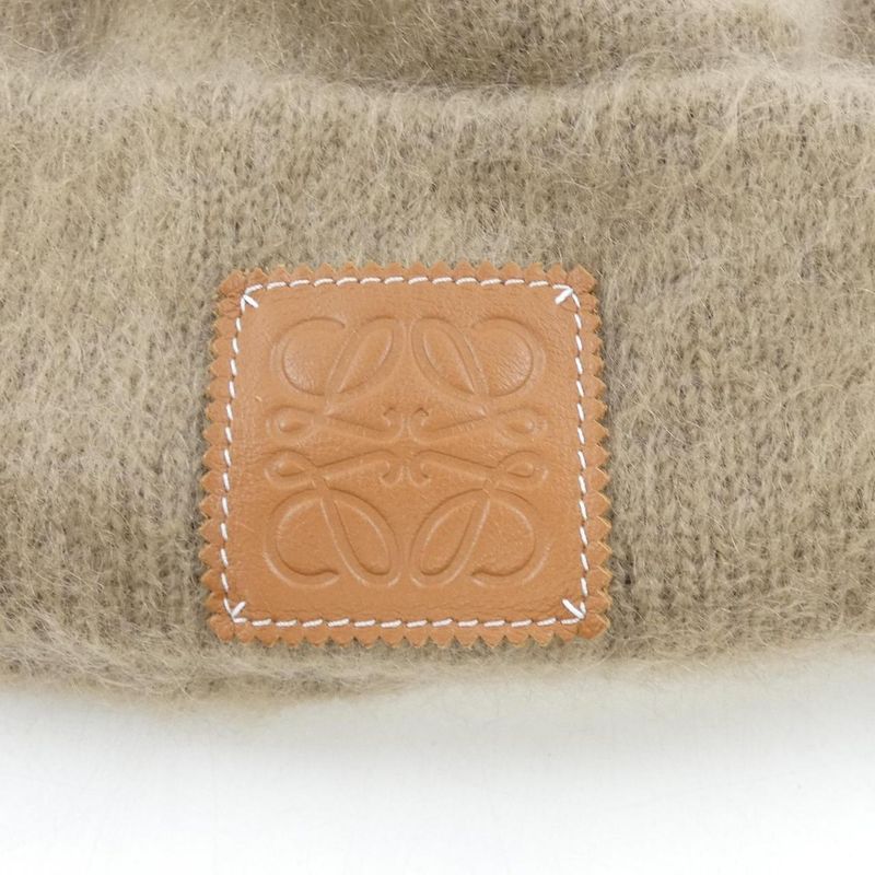 Loewe Knit Cap Brown Hat